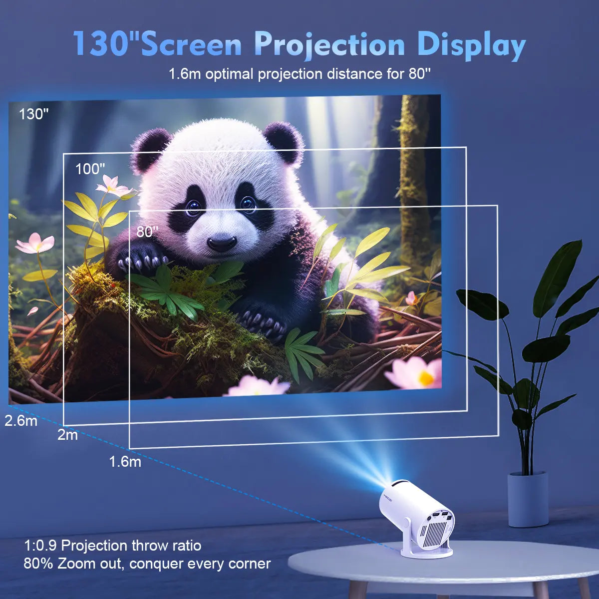 Mini portable indoor and outdoor projectors
