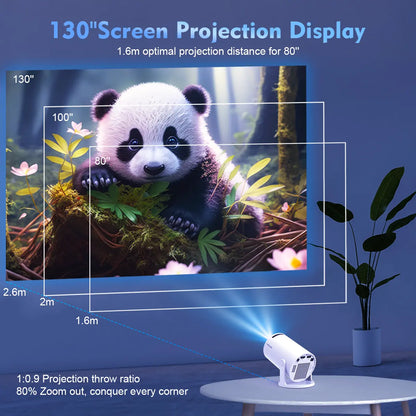 Mini portable indoor and outdoor projectors